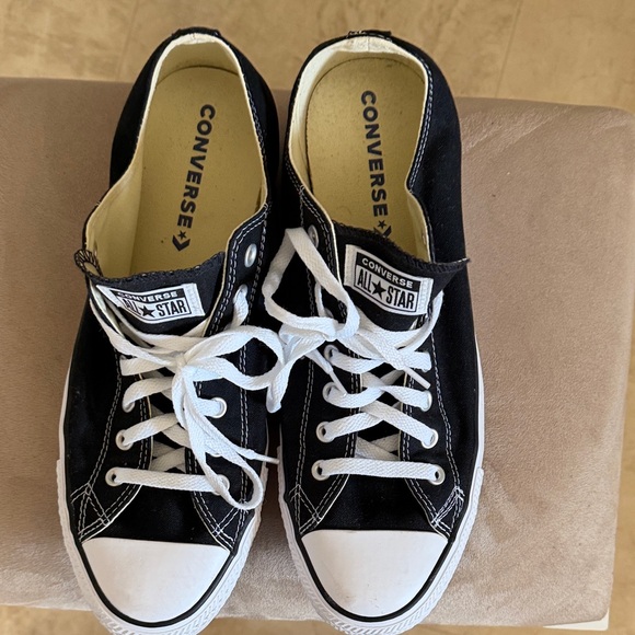 Converse Other - Converse Black & White Low Top Sneakers!!